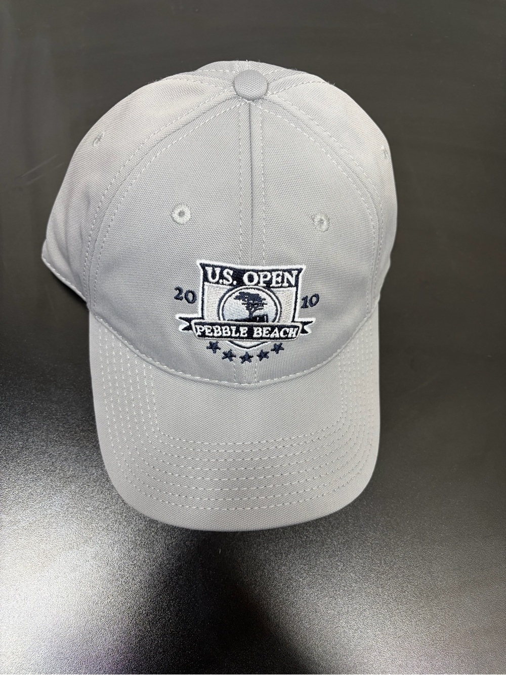 2010 U.S. Open Pebble Beach Adjustable Golf Cap Gray Official Merchandise